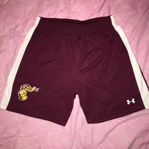 Under Armour Maroon Track Shorts